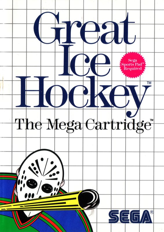 Great Ice Hockey box art for Sega Master System